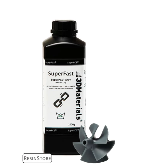 3DMaterials SuperPCS® - Grey [Tough, 8K, Szürke] - 1 kg