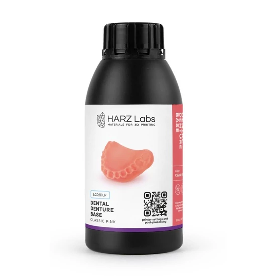 HARZ Labs Dental Denture Base - Kivehető fogsor alap, pink - 500 g