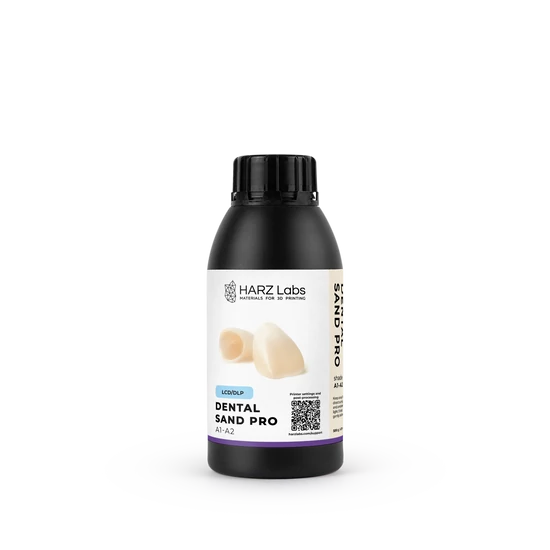 HARZ Labs Dental Sand PRO Resin - Ideiglenes koronákhoz és hidakhoz - A1-A2 - 500 g