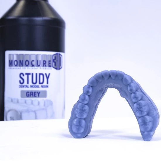 Monocure3D STUDY Dental Model Resin- Grey [Fogtechnikai modellekhez,  Szürke] - 1 kg