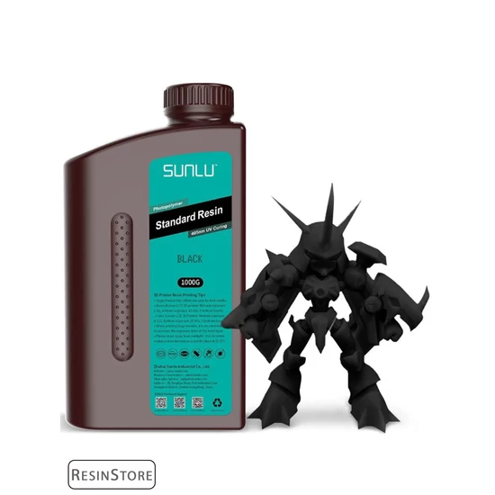 SUNLU Standard Resin - Black [Fekete] - 1 kg