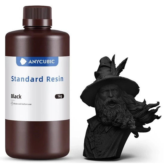 Anycubic Standard Resin - Black [Fekete] - 1 kg