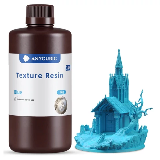 Anycubic Texture Resin - Blue [Kék, Nagy felbontás, 14K] - 1 kg