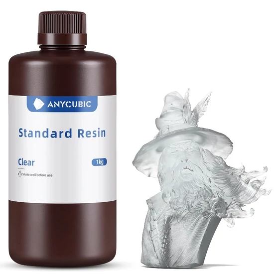 Anycubic Standard Resin - Clear [Átlátszó] - 1 kg