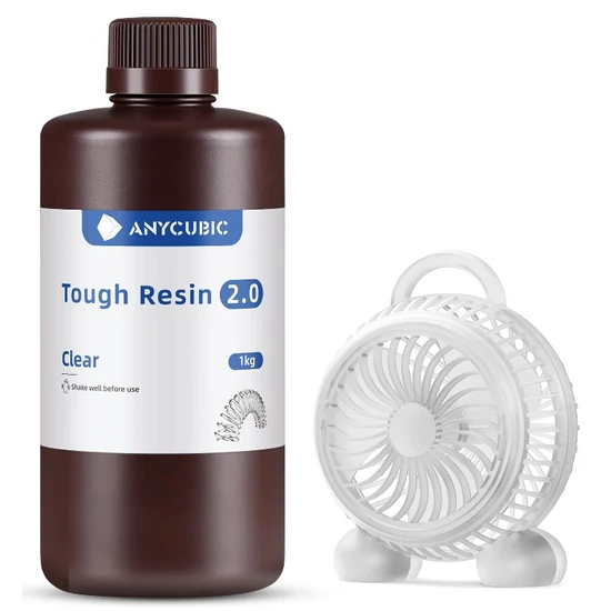 Anycubic Tough Resin 2.0 - Clear [Átlátszó] - 1 kg