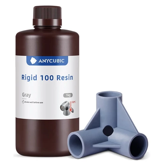 Anycubic Rigid 100 Resin - Grey [Szürke, merev, hőálló] - 1 kg