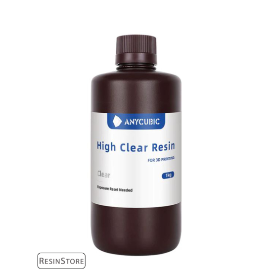 Anycubic High Clear Resin - Clear [NEM SÁRGUL, Átlátszó] - 1 kg